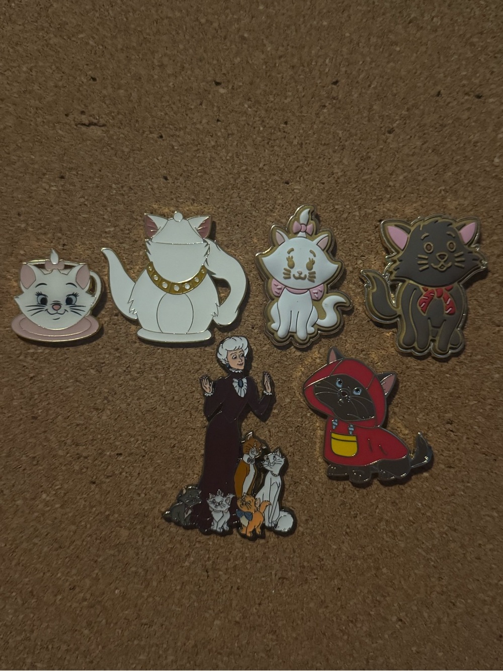 Disney Aristocats Enamel Pin Set - 6pc